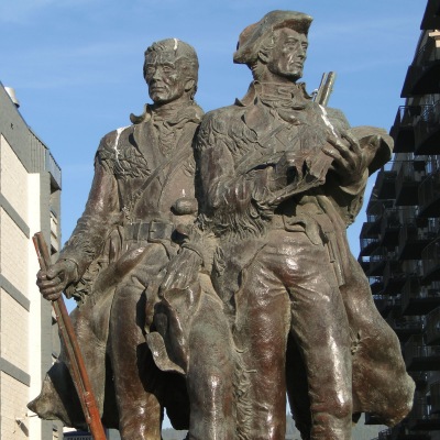 Statue of Explorers Lewis and Clark